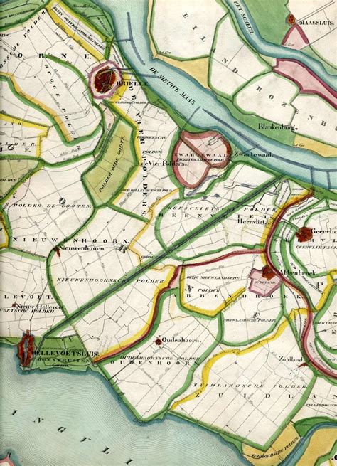 Historische kaart van de polder Randenburg