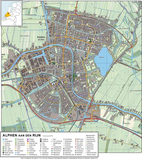 Plattegrond met locatie van de Maranathakerk in Alphen aan den Rijn
