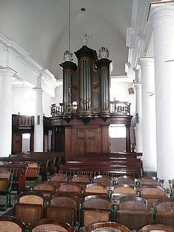 Gravure van een Luthers kerkgebouw te Paramaribo