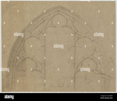 Detail van de spitsboogvensters aan de zuidzijde van het schip
