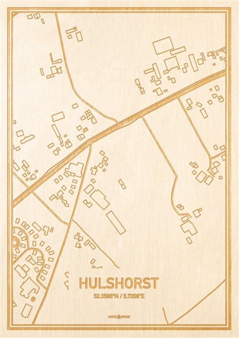 Kaart van Hulshorst met locaties van de kerken