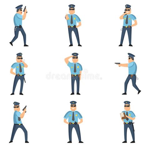 illustratie van een politieagent die een arrestatie verricht