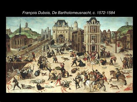 Illustratie van de Bartholomeusnacht in Parijs