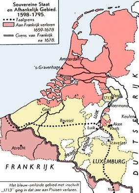 Kaart van de Nederlanden tijdens de Tachtigjarige Oorlog