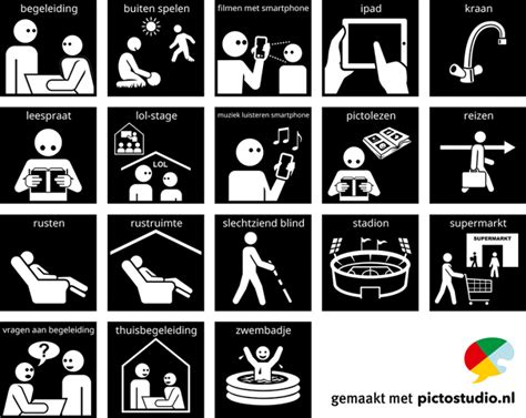 Infographic met pictogrammen die verschillende activiteiten in de kerkdienst symboliseren.