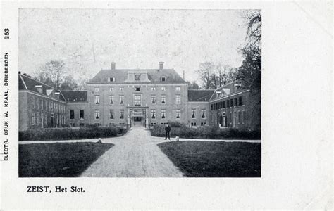 historische foto van het Slot Zeist en de Broedergemeente nederzetting