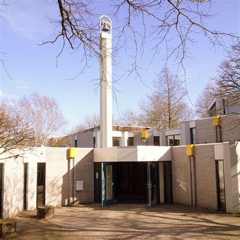 Architectonisch overzicht van de Ichthuskerk in Zoetermeer