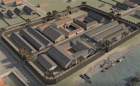Reconstructie van het Romeinse Castellum Hoge Woerd