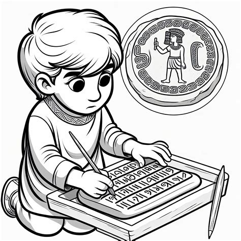 Een hand die mystieke tekens op een paleismuur schrijft, met een angstige koning Belsassar en zijn raadgevers op de voorgrond.