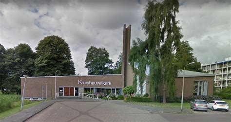 Plattegrond van de Protestantse Gemeente Leidschendam met de locaties van de Kruisheuvelkerk en Dorpskerk.