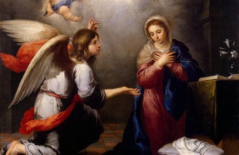 Een detail van een Rembrandt-tekening van de annunciatie, met aandacht voor de menselijke emoties van Maria.