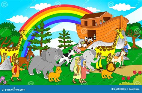 Illustratie van de symbolische dieren uit de Bijbelse profetieën, zoals de beesten uit Daniël en Openbaring.