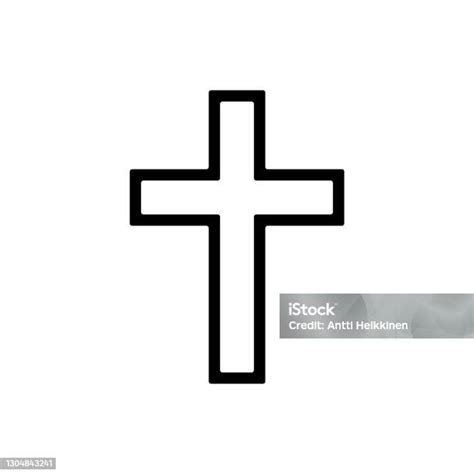 Illustratie van een kruis als symbool van hoop en liefde in het christendom