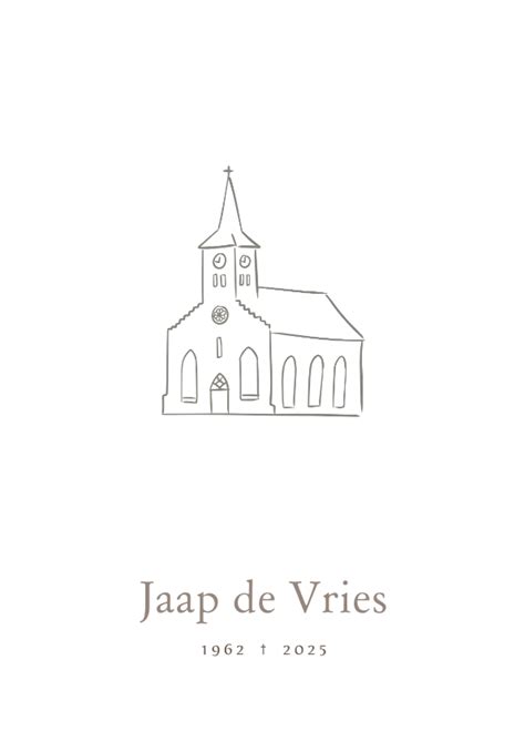 illustratie van een 19e-eeuws gereformeerd kerkje