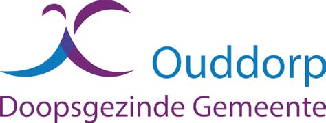 Logo van de Doopsgezinde Gemeente Ouddorp met de symbolen van duif, water en tent