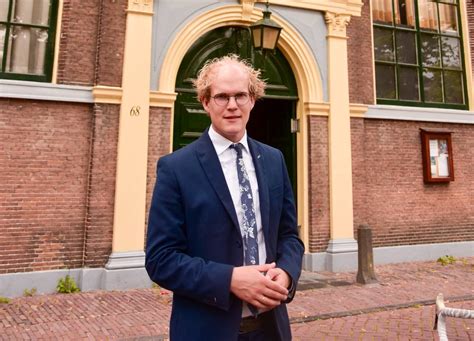 Maarten Boersema tijdens een fotosessie in Leiden