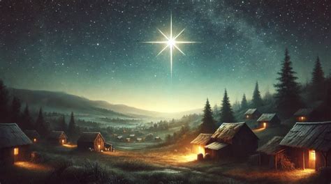 Illustratie van een ster die opkomt boven een donkere horizon, symboliserend hoop en vernieuwing.