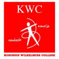 Een foto van de buitenkant van het Koningin Wilhelmina College (KWC) in Culemborg.