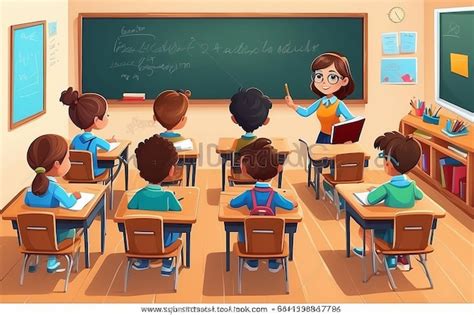 illustratie van een schoolbord met educatieve symbolen