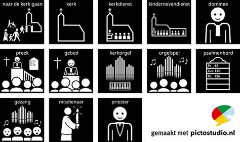 Illustratie van een kerkdienst met zang, preek en zegen