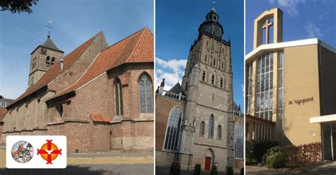 Verschillende protestantse kerkgebouwen