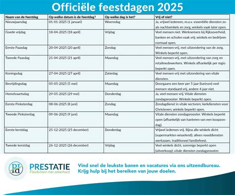 Kalender met kerkelijke feestdagen en diensten