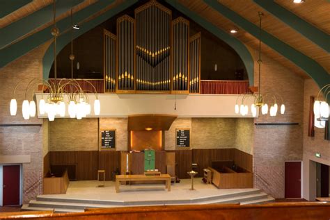 Orgel van de Maranathakerk in Werkendam, ontworpen door Pels & Zoon