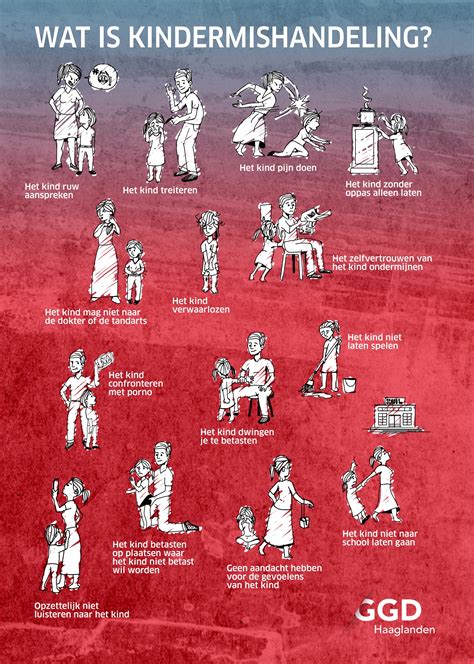 Illustratie die de ernst van kindermishandeling symboliseert