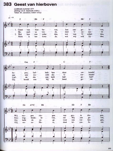 Een muzikale partituur van ‘Geest van hierboven’ of een illustratie van dansende figuren uit de 16e eeuw