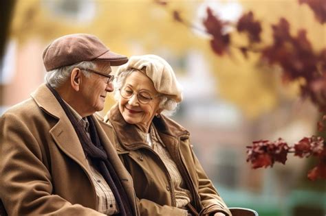 Romantische foto van een ouder echtpaar