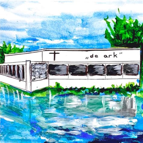 Illustratie van de kerk De Ark in Reeuwijk