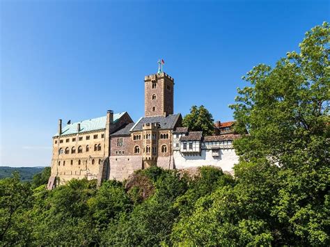 Wartburgkasteel, waar Luther ondergedoken zat