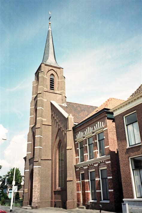 Artistieke impressie van de gereformeerde kerk in Lemmer