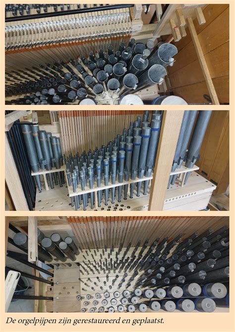 Gedetailleerde weergave van de orgelpijpen en mechanieken van het orgel in de Westerkerk.