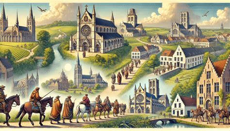 Illustratie van een pelgrimstocht