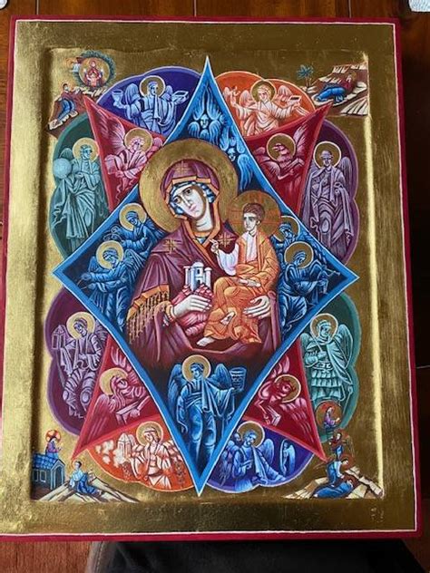 Voorbeelden van iconen uit de Oosters-Orthodoxe Kerk.