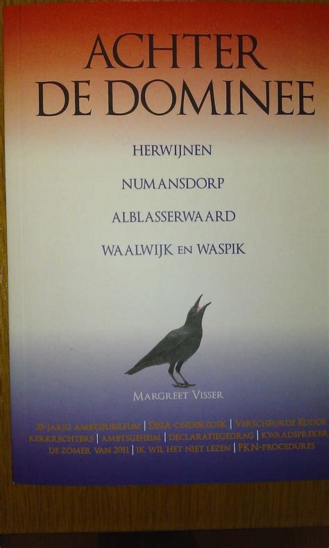 Omslag van het boek 'Achter de dominee' van Margreet Visser