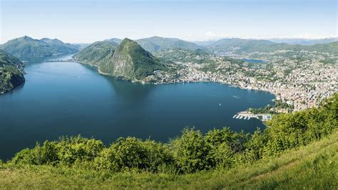 Foto van de omgeving van Lugano, Zwitserland.