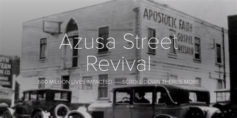 Historische foto van de Azusa Street Revival in Los Angeles