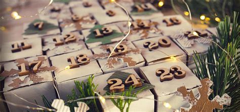 illustratie van een traditionele adventskalender