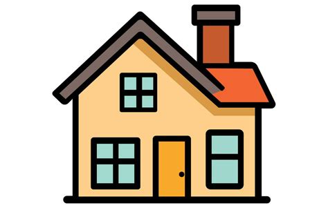 Illustratie van een huis met een welkomstbordje