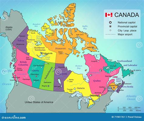 Kaart van Canada met de provincies Ontario en Alberta gemarkeerd