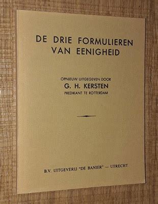 Een afbeelding van de Drie Formulieren van Enigheid