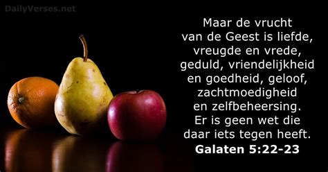 Visuele weergave van de vruchten van de Geest uit Galaten 5