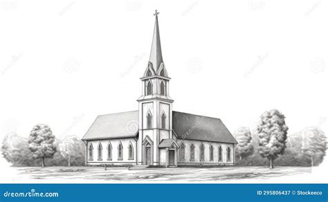 Illustratie van een kerk met een kaars