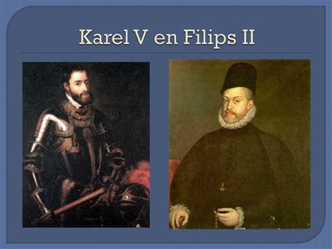 Portretten van Karel V en Filips II