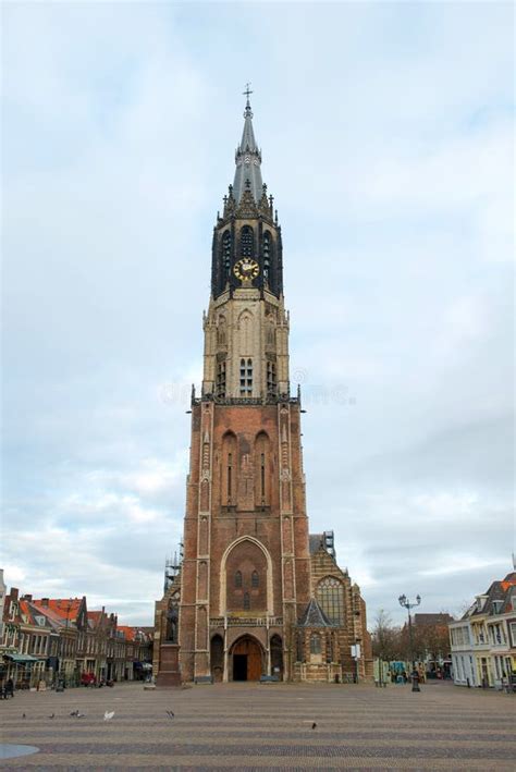 Historische afbeelding van de Nieuwe Kerk in Delft