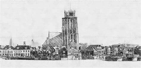 Architectonische schets van de Keizersgrachtkerk met Venetiaanse invloeden