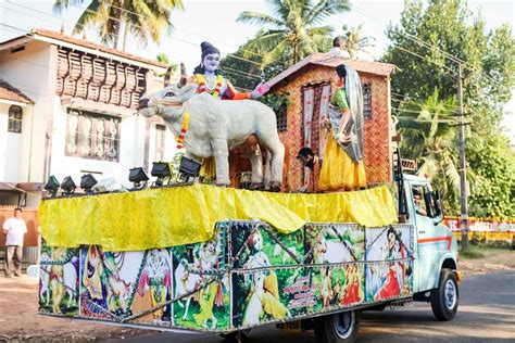 Procesie tijdens een religieus feest op Madeira