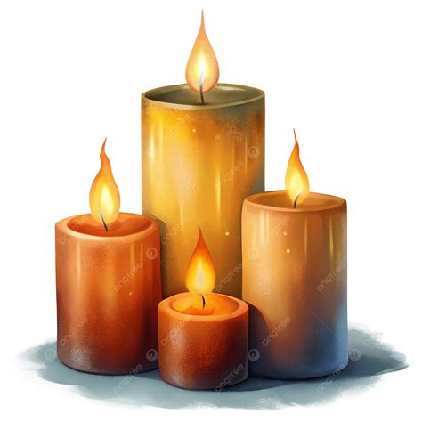 Illustratie van een adventkrans met vier brandende kaarsen, symbolisch voor de komst van het licht.